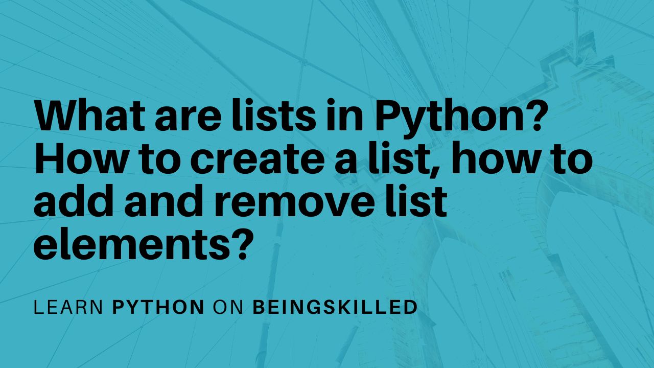 how to create list of lists in python
